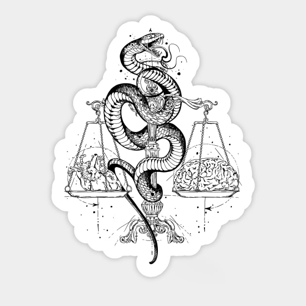 Snake scale Sticker by Vivian Art